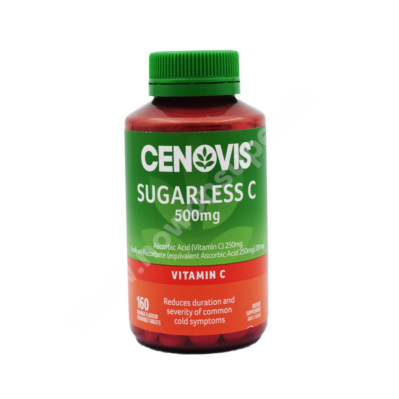 Cenovis Sugarless C 500mg - Chewable Vitamin C - 160Tablets Value Pack ...