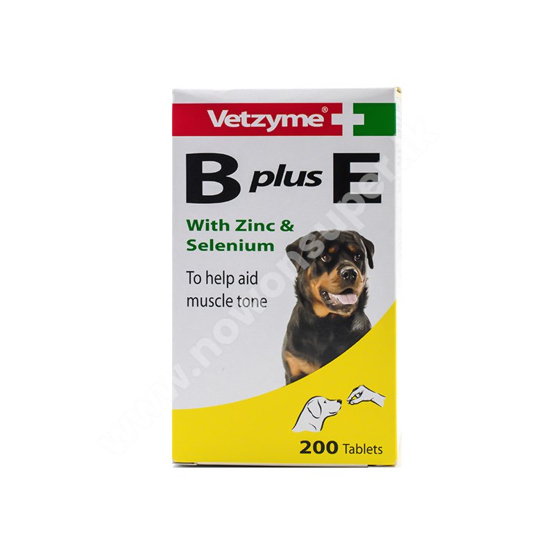 200 Tablets Vetzyme B Plus E Tablets with Zinc and Selenium 