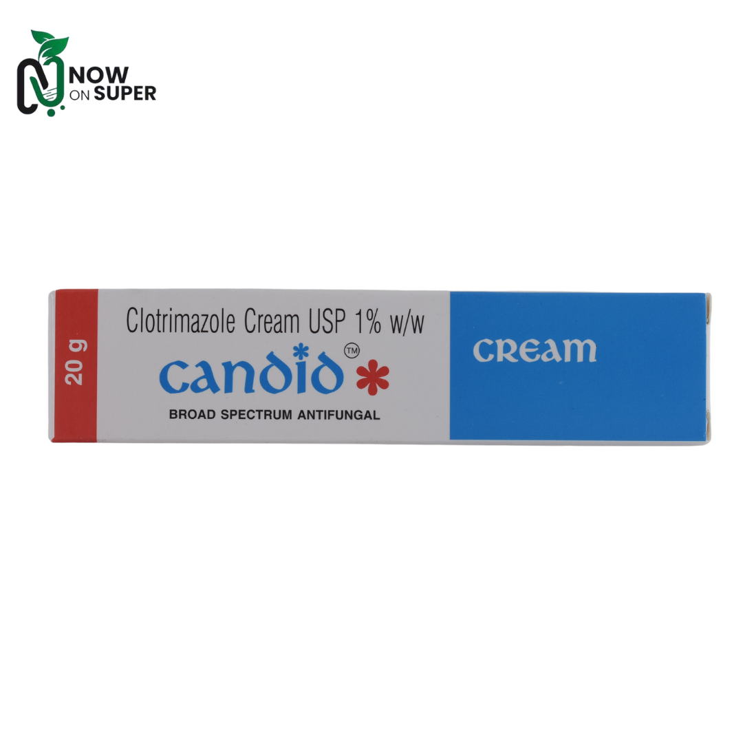 Clotrimazole Cream USP 1% Candid Cream 20g - Now On Super